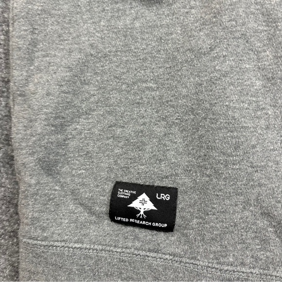 LRG LIFTED RESEARCH GROUP Grey Pullover Motherland Nightscape Sweatshirt Large - Picture 3 of 8